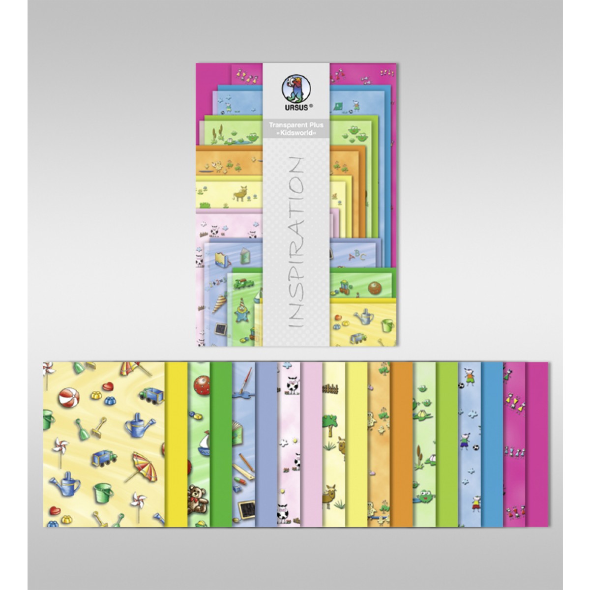 Transparentpapier Plus "Kidsworld" DIN A4 - 18 Blatt