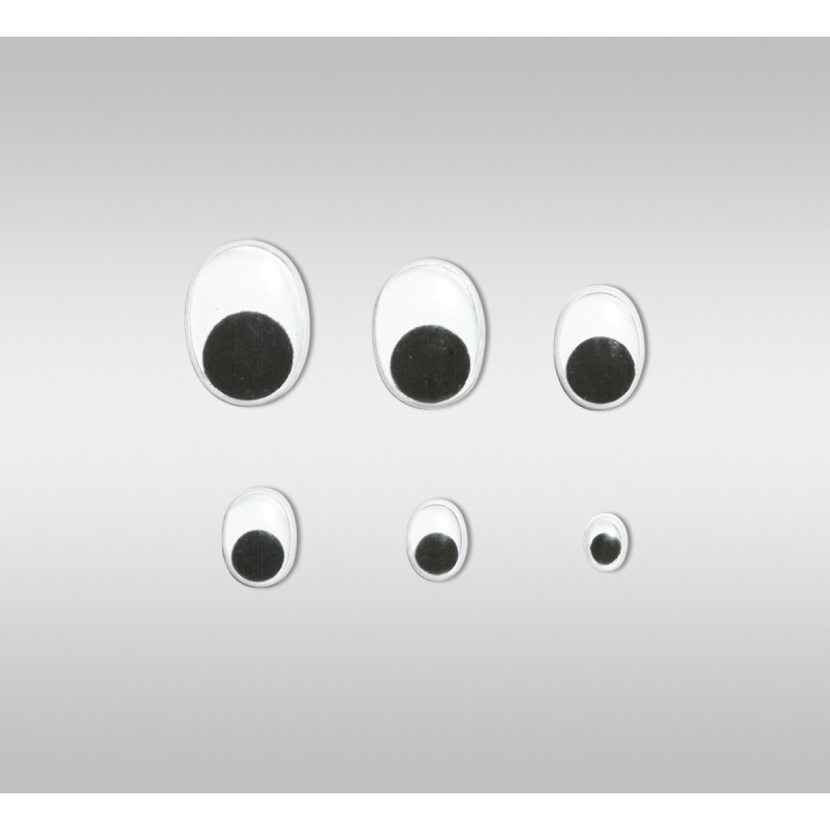 Wackelaugen oval 15 mm - 100 Stück