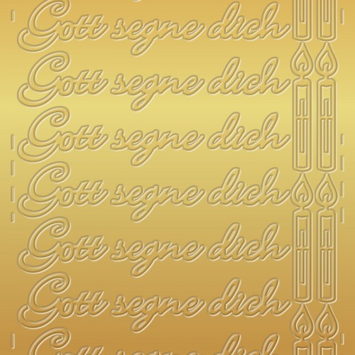 Sticker Proost Wit Glans & Goud Mat 12cm 1stuks Krabbendam Kadoverpakking