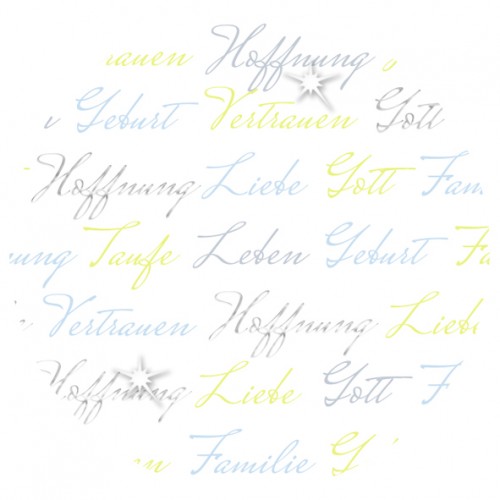 Ursus Designkarton 'Meine Taufe' Jungen - 25 Blatt A4 Silber Folienveredelt