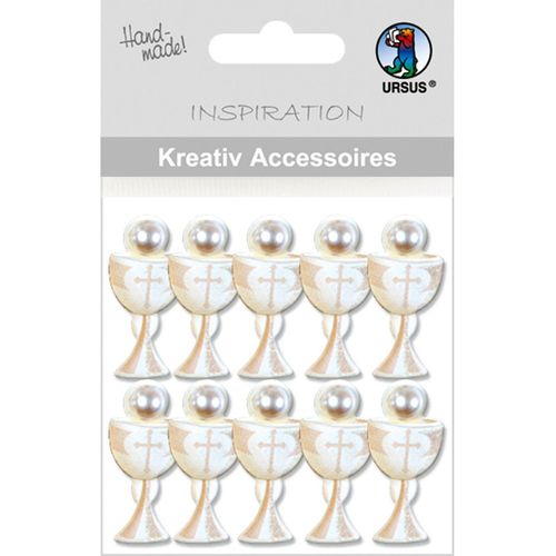 Ursus Kreativ Accessoires „Green Spirit“ – 8 Selbstklebende Sticker Mit Christlichen Motiven, Folienveredelt