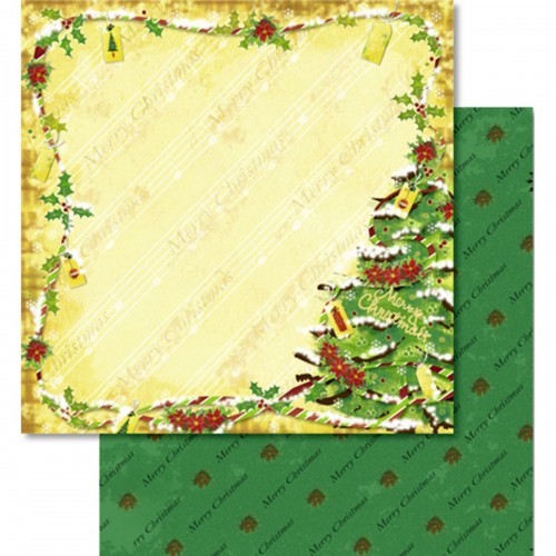 24 Stück Weihnachts Scrapbook Papier 30,5x30,5cm - Vintage Design Doppelseitig Für DIY Projekte