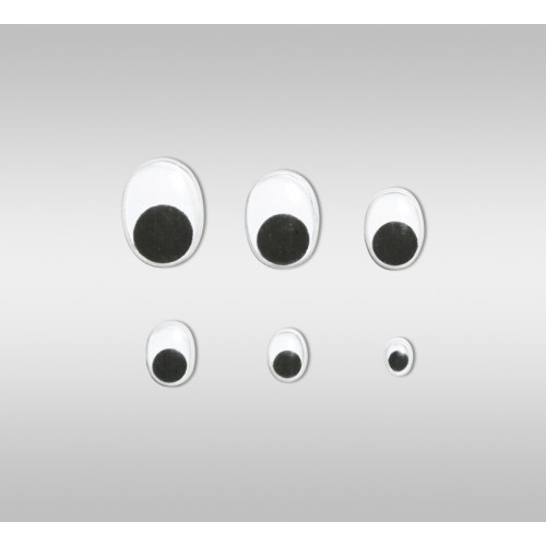 Wackelaugen Nachtleuchtend 52 Stück - Selbstklebend In 4 Größen