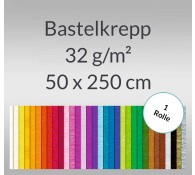 Bastelkrepp 32 g/qm 50 cm x 2,5 m - 1 Rolle