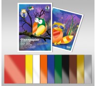 Glanzpapier ungummiert 80 g/qm 35 x 50 cm - 20 Blatt