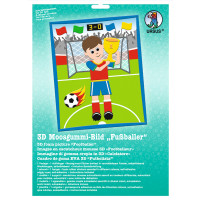 3D-Moosgummi-Bild "Fußballer"