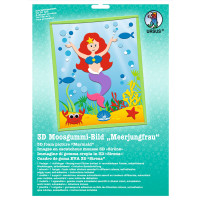 3D-Moosgummi-Bild "Meerjungfrau"