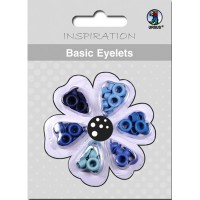 Basic Eyelets 3 mm blau