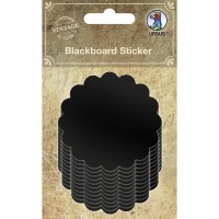 Blackboard Sticker Kreis mit Wellen