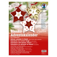 Blanko-Adventskalender "Stella" 300 g/m²