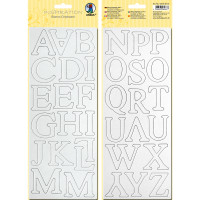 Blanko-Chipboard "Buchstaben"