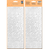 Blanko-Chipboard "Zahlen"