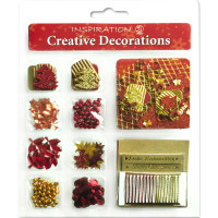 Creative Decorations "Christmas" rot/gold