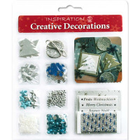 Creative Decorations "Christmas" silber/blau