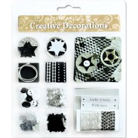 Creative Decorations "Everyday" schwarz/silber 2