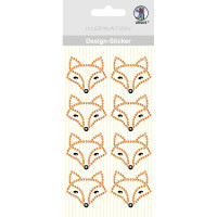 Design Sticker "Fuchs" orange