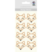 Design Sticker "Fuchs" orange