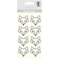 Design Sticker "Fuchs" silber