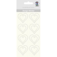 Design Sticker "Herzen" transparent
