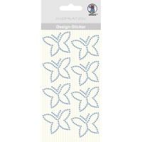 Design Sticker "Schmetterlinge" blau