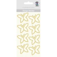 Design Sticker "Schmetterlinge" gold