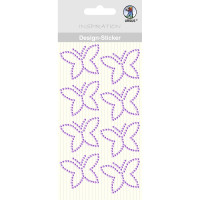 Design Sticker "Schmetterlinge" lila