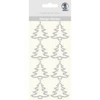 Design Sticker "Tannenbaum" silber