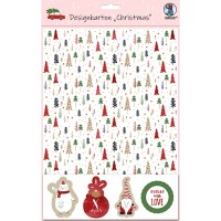 Designkarton "Christmas", DIN A4 - 5 Blatt