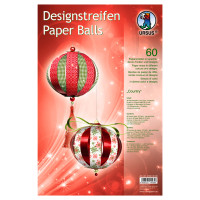 Designstreifen Paper Balls "Country"