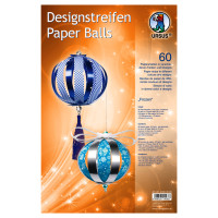 Designstreifen Paper Balls "Frozen"