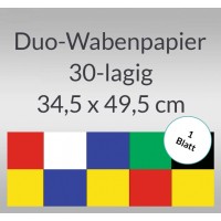 Duo-Wabenpapier 34,5 x 49,5 cm - 1 Blatt