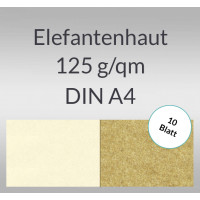 Elefantenhaut 125 g/qm DIN A4 - 10 Blatt