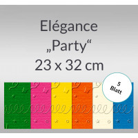 Elegance "Party" 220 g/qm 23 x 32 cm - 5 Blatt