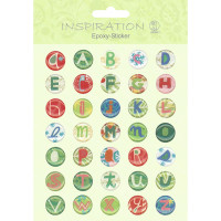 Epoxy Sticker "Kinder-Buchstaben"