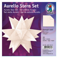 Faltblätter Aurelio-Stern "Starlight" hochweiß 15 x 15 cm