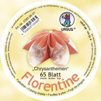 Faltblätter Florentine "Chrysanthemen" ø 10 cm