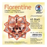 Faltblätter Florentine "Chrysanthemen" 15 x 15 cm - 65 Blatt