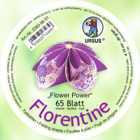 Faltblätter Florentine "Flower Power" ø 10 cm