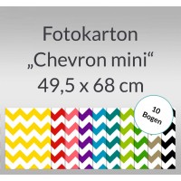 Fotokarton "Chevron mini" 49,5 x 68 cm - 10 Bogen