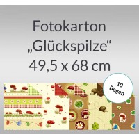 Fotokarton "Glückspilze" 49,5 x 68 cm - 10 Bogen