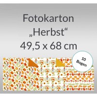 Fotokarton "Herbst" 49,5 x 68 cm - 10 Blatt