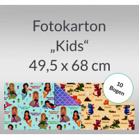 Fotokarton "Kids" 49,5 x 68 cm - 10 Bogen