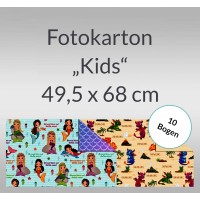 Fotokarton "Kids" 49,5 x 68 cm - 10 Bogen