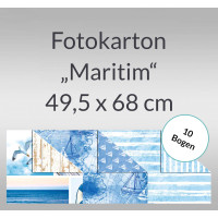 Fotokarton "Maritim" 49,5 x 68 cm - 10 Bogen