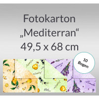 Fotokarton "Mediterran" 49,5 x 68 cm - 10 Bogen