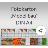 Fotokarton "Modellbau" DIN A4 - 10 Blatt