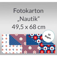 Fotokarton "Nautik" 49,5 x 68 cm - 10 Bogen