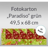 Fotokarton "Paradiso" grün 49,5 x 68 cm - 10 Bogen