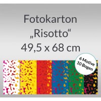 Fotokarton "Risotto" 49,5 x 68 cm - 10 Bogen sortiert