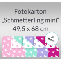 Fotokarton "Schmetterling mini" 49,5 x 68 cm - 10 Bogen